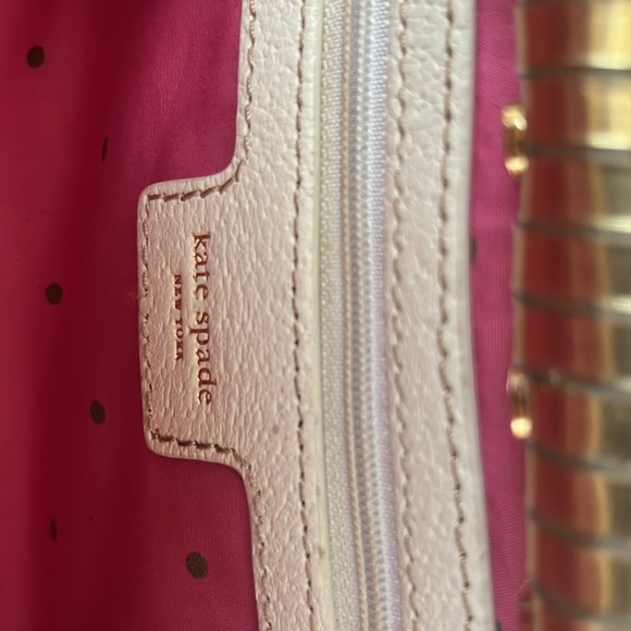 Kate Spade gold and white rattan style bag - Picture 7 of 11